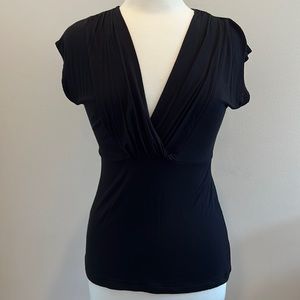 NEW Banana Republic V-neck Blouse Cap Sleeves Career Business PM